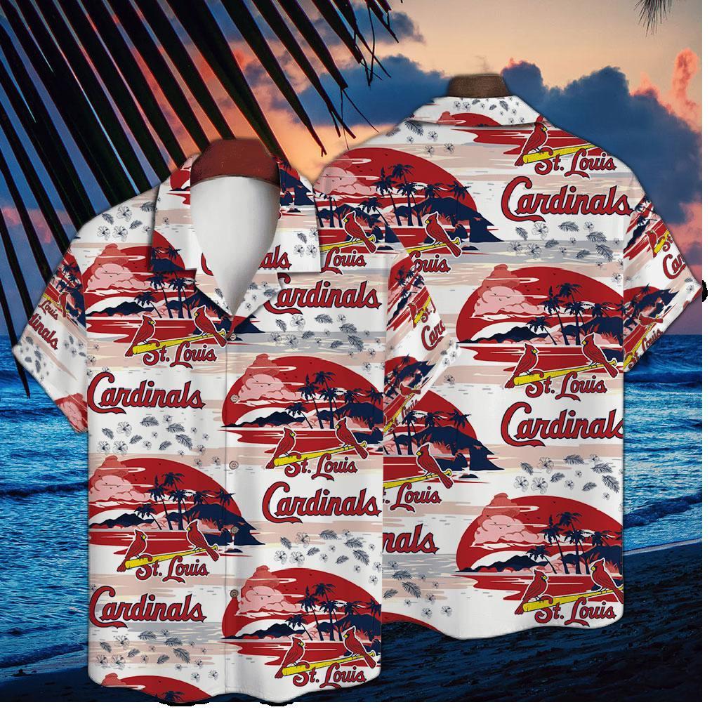St. Louis Cardinals Sunset Beach Hawaiian Shirt