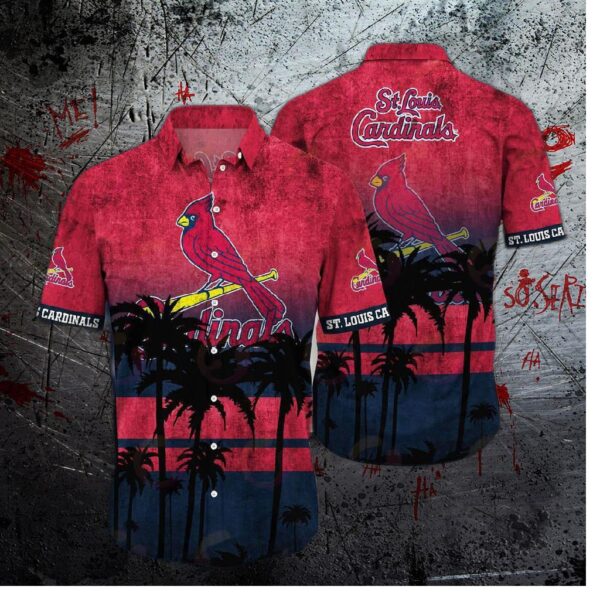 St. Louis Cardinals Vintage Sunset Hawaiian Shirt