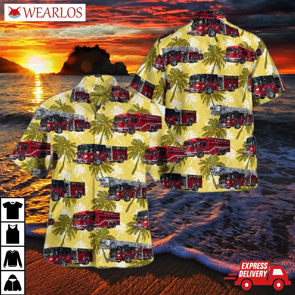 St. Louis County Missouri Fire Department Hawaiian Shirt
