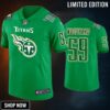 St. Patricks Day Tennessee Titans #59 Wesley Woodyard Jersey Kelly Green - Men