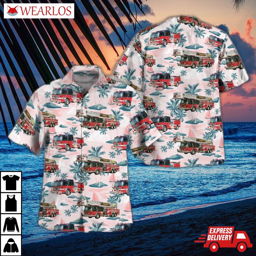 Stafford, Virginia, Company 10 - Widewater Volunteer Fire Department (potomac Hills Station) Hawaiian Shirt