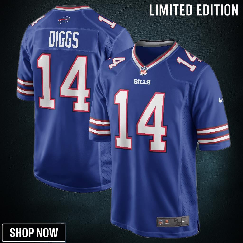 Stefon Diggs Buffalo Bills Game Player Jersey - Royal Nfl
