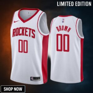 Sterling Brown 00 Houston Rockets White Jersey -23 Association Edition Swingman