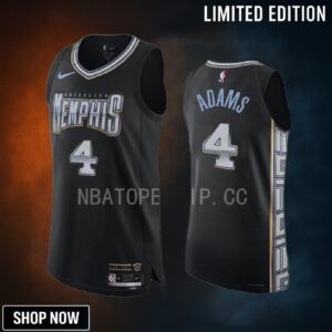 Steven Adams 4 Memphis Grizzlies -23 City Edition Jersey Black