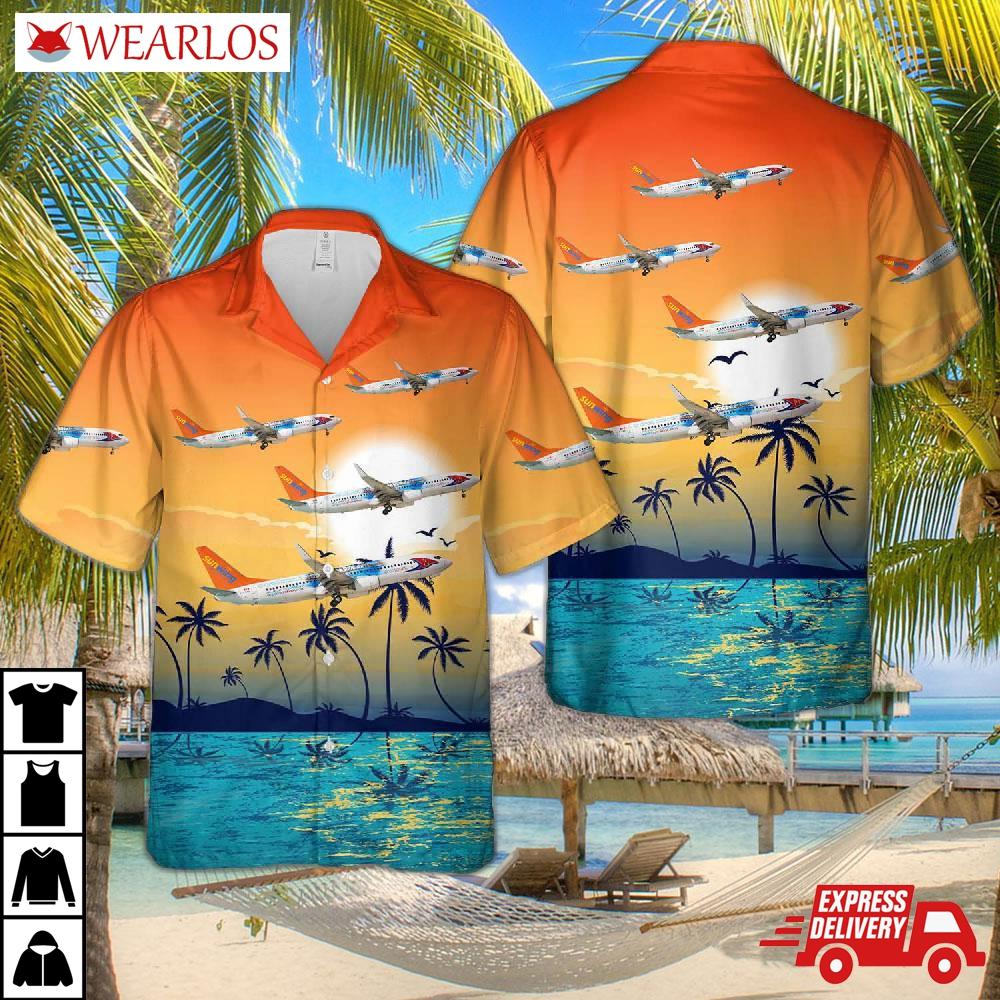 Sunwing Airlines Boeing 737-8q8 Hawaiian Shirt