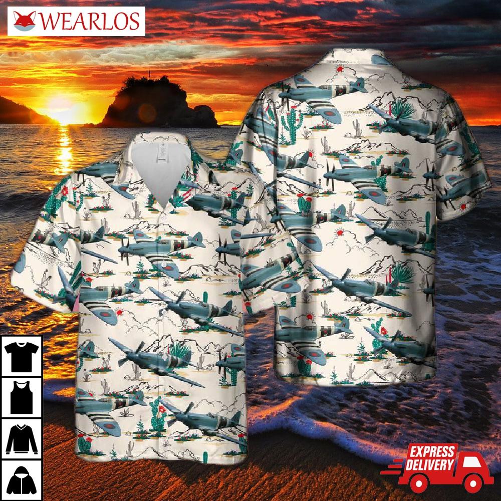 Supermarine 389 Spitfire Pr19 Hawaiian Shirt
