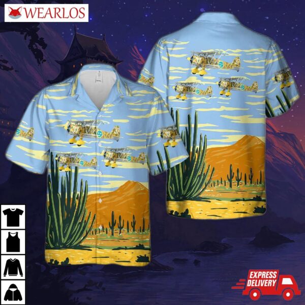 Swedish Air Force J 11 Fiat Cr.42 Hawaiian Shirt
