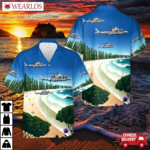 Swedish Armed Forces Agustawestland Aw109muh / Hkp15bs Hawaiian Shirt