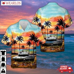Swedish Army Leopard 2a5 Strv 122 Hawaiian Shirt
