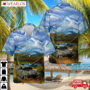 Swedish Army Stridsvagn 104c Hawaiian Shirt