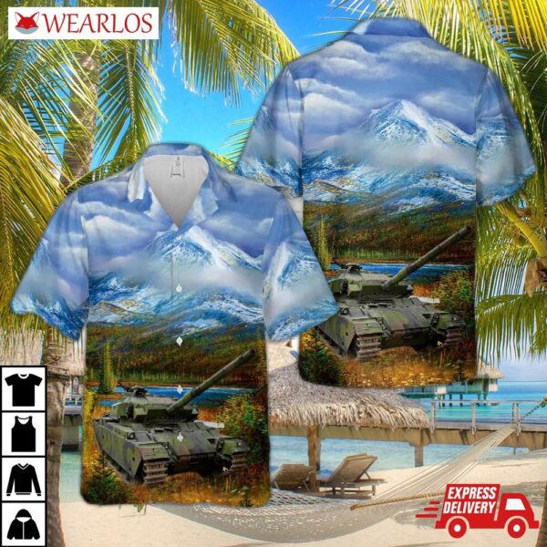Swedish Army Stridsvagn 104c Hawaiian Shirt