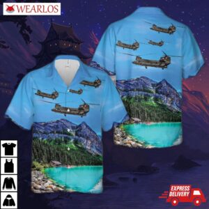 Swiss Air Force Boeing Ch-47 Chinook Hawaiian Shirt