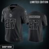 T.j. Hockenson 87 Minnesota Vikings Black Reflective Limited Jersey - Men