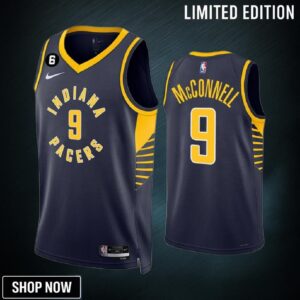 T.j. Mcconnell 9 Indiana Pacers Navy Icon Edition -23 Men Jersey Swingman