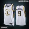 T.j. Mcconnell 9 Indiana Pacers White Association Edition -23 Men Jersey Swingman