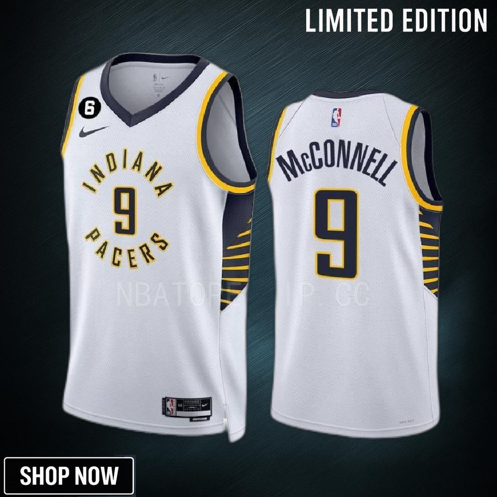 T.j. Mcconnell 9 Indiana Pacers White Association Edition -23 Men Jersey Swingman