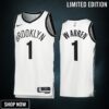 T.j. Warren 1 -23 Brooklyn Nets White Association Edition Jersey Swingman