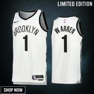 T.j. Warren 1 -23 Brooklyn Nets White Association Edition Jersey Swingman