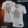 T.j. Watt Pittsburgh Steelers Women's Atmosphere Fashion Game Jersey - Gray