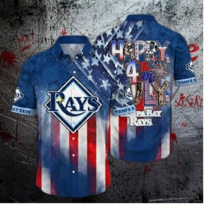 Tampa Bay Rays 4th Of July Celebration Hawaiian Shirt