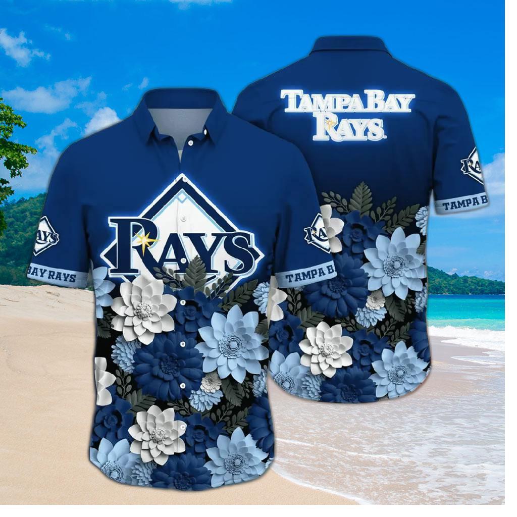 Tampa Bay Rays Blooming Elegance Hawaiian Shirt