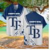 Tampa Bay Rays Bold Logo Hawaiian Shirt