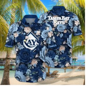 Tampa Bay Rays Floral Frenzy Hawaiian Shirt