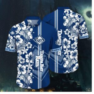Tampa Bay Rays Island Hibiscus Hawaiian Shirt
