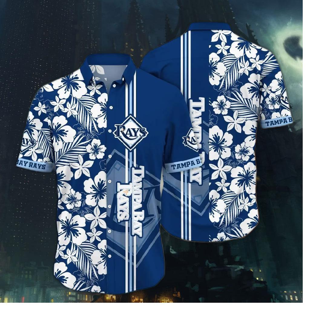 Tampa Bay Rays Island Hibiscus Hawaiian Shirt