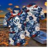 Tampa Bay Rays Patriotic Floral Hawaiian Shirt
