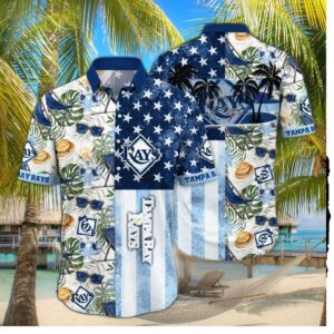 Tampa Bay Rays Stars & Tropics Hawaiian Shirt