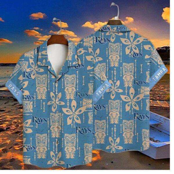 Tampa Bay Rays Tiki Icon Hawaiian Shirt