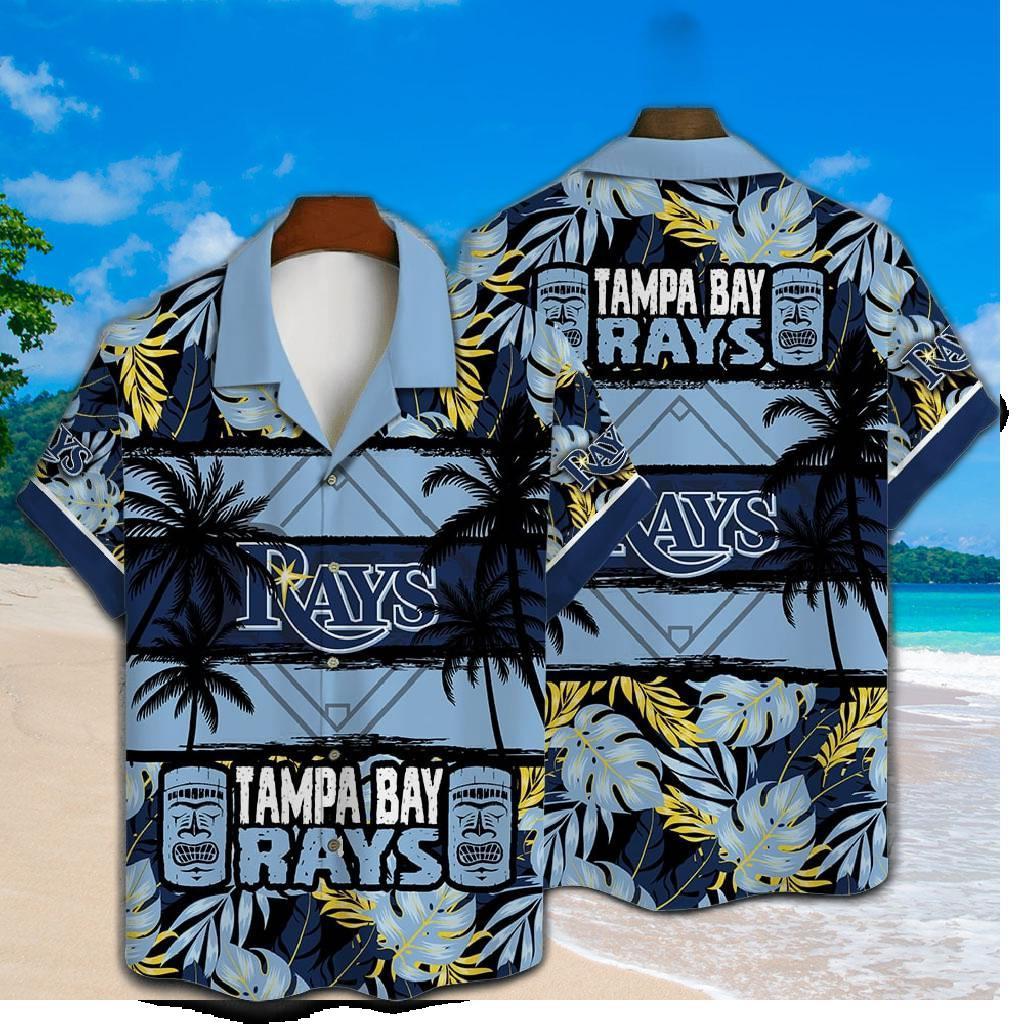 Tampa Bay Rays Tropical Palms Hawaiian Shirt