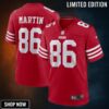 Tay Martin San 86 Francisco 49ers Home Game Player Jersey - Scarlet