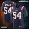 Tedy Bruschi New England Patriots Nike Game Retired Player Jersey - Navy
