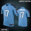Tennessee Titans #17 Ryan Tannehill Blue Color Rush Legend Jersey - Mens
