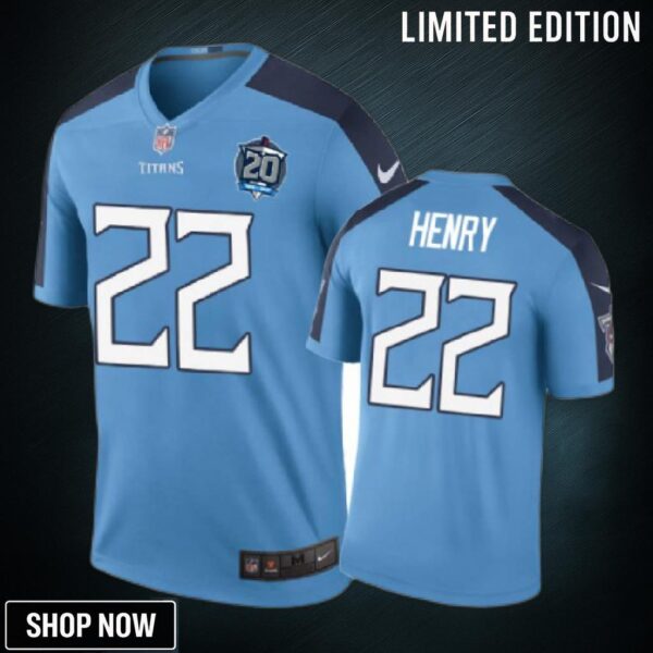 Tennessee Titans #22 Derrick Henry Nike Color Rush Light Blue Jersey