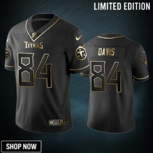 Tennessee Titans Corey Davis Black Golden Edition 2019 Vapor Untouchable Limited Jersey - Mens