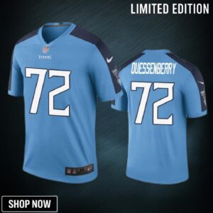 Tennessee Titans David Quessenberry Light Blue Color Rush Legend Jersey - Mens