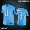 Tennessee Titans Marcus Mariota Light Blue Nike Color Rush Limited Jersey