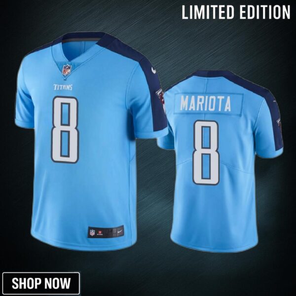 Tennessee Titans Marcus Mariota Light Blue Nike Color Rush Limited Jersey