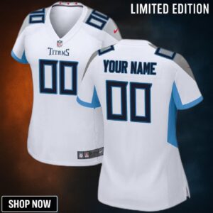 Tennessee Titans Nike Womens Custom Game Jersey - White