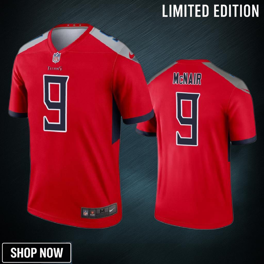 Tennessee Titans Steve Mcnair Red Inverted Legend Jersey