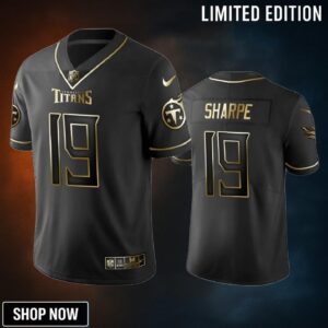 Tennessee Titans Tajae Sharpe Black Golden Edition 2019 Vapor Untouchable Limited Jersey - Mens