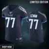 Tennessee Titans Taylor Lewan Navy 100th Season Vapor Elite Jersey
