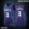 Terry Rozier 3 -23 Charlotte Hornets Purple Statement Edition Men Jersey Swingman