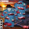 Tesla Model S Plaid Red Hawaiian Shirt