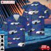 Tesla Model Y White Hawaiian Shirt