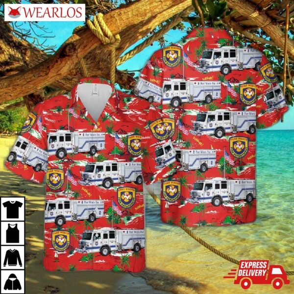 Texas Fort Worth Fire Department Hawaiian Shirt