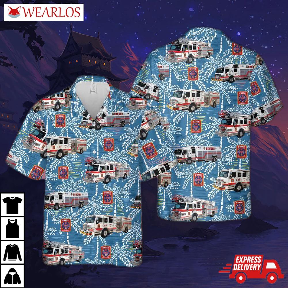 Texas Frisco Fire Department Hawaiian Shirt